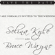 Batman and Catwoman’s wedding invitation.